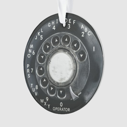 Vintages Rotary Phone Ornament (Vorderseite)