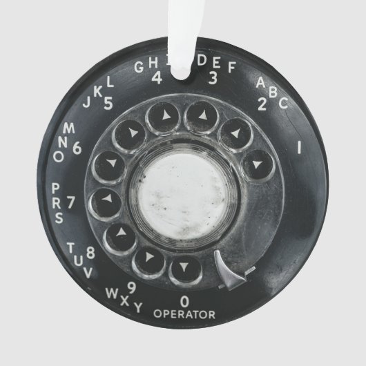 Vintages Rotary Phone Ornament (Vorderseite)