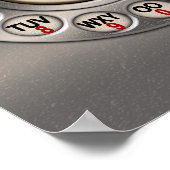 Vintages Rotary Phone Poster (Ecke)