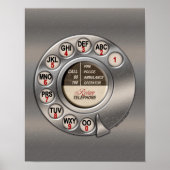 Vintages Rotary Phone Poster (Vorne)