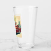 Vintages rotes Auto & Santa Glas (Links)