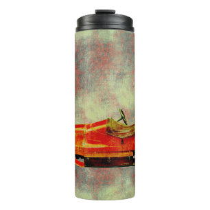 Vintages Rotes Auto Thermosbecher