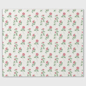 Vintages Rotes Blossom Geschenkpapier (Flach)