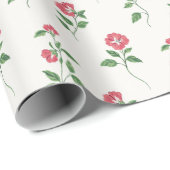Vintages Rotes Blossom Geschenkpapier (Rolleneckpunkt)