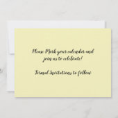 Vintages rotes Blumenmuster Save the Date Einladung (Rückseite)