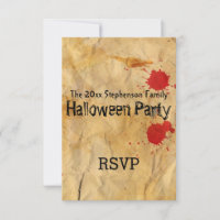 Vintages Rotes Blut Spritzer Halloween-Party