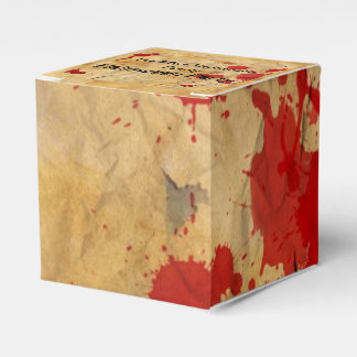 Vintages Rotes Blut Spritzer Halloween-Party Geschenkschachtel