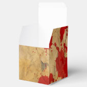 Vintages Rotes Blut Spritzer Halloween-Party Geschenkschachtel (Geöffnet)