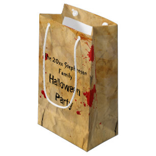 Vintages rotes Blut-Spritzer-Halloween-Party Kleine Geschenktüte
