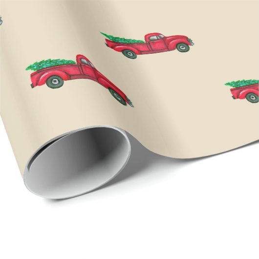 Vintages rotes geschenkpapier (Rolleneckpunkt)