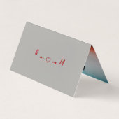 Vintages Rotes Jagen, Foto Save the Date Karte (Rückseite)