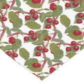 Vintages Rotes Kirschen Kurzer Tischläufer (Ecke)