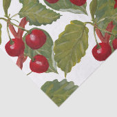 Vintages Rotes Kirschen Seidenpapier (Ausschnitt)