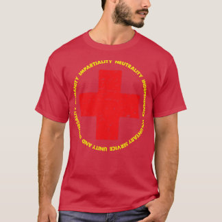 Vintages Rotes Kreuz T-Shirt