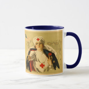 Vintages Rotes Kreuz - Tasse