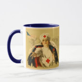 Vintages Rotes Kreuz - Tasse (Links)