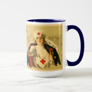 Vintages Rotes Kreuz - Tasse