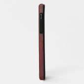 Vintages rotes Leder Case-Mate iPhone Hülle (Hinten/Links)