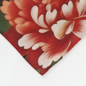 Vintages Rotes Meer Fleecedecke (Ecke)