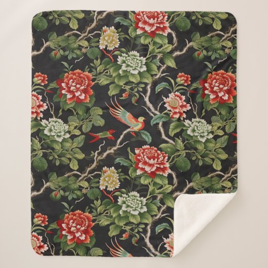 Vintages Rotes Meer Sherpadecke (Vorderseite)