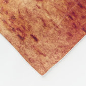 Vintages, rotes, orangefarbenes Retro Fleecedecke (Ecke)