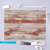 Vintages Rotes Patriotisches Imitat Holz Seidenpapier (Handwerk)