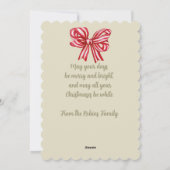 Vintages Rotes Ribbon, alter Stil Weihnachten (Rückseite)