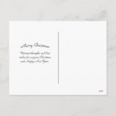 Vintages Rotes Santa Log Aquarellbäume Weihnachten (Rückseite)