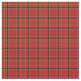 Vintages Rotes, schwarz und Gold kariert Stoff