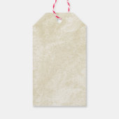 Vintages rotes Traubengeletikett Geschenkanhänger (Rückseite)