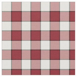 Vintages rotes und weißes Checkered kariertes Stoff