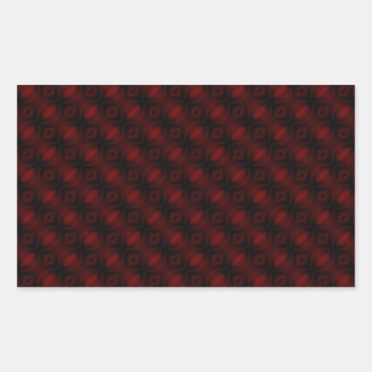 Vintages, rotes Velvet-Wallpaper - Abstraktes Desi Rechteckiger Aufkleber (Vorderseite)