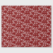 Vintages Rotes Wrapping Geschenkpapier (Flach)