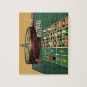 Vintages Roulette Table Casino Game, Gambling Chip Puzzle (Vertikal)