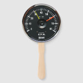 Vintages Round-Analog-Auto-Tachometer Fächer (Vorderseite)