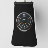 Vintages Round-Analog-Auto-Tachometer Golf Headcover (Rotieren 90)
