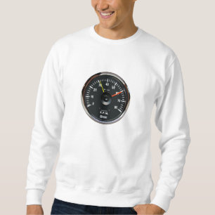 Vintages Round-Analog-Auto-Tachometer Sweatshirt