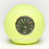 Vintages Round-Analog-Auto-Tachometer Tennisbälle (Vorderseite)