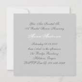 Vintages Royal Brautparty Tea Party Einladung (Rückseite)