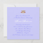 Vintages Royal Brautparty Tea Party Einladung (Rückseite)