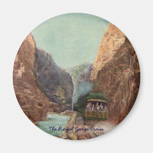 Vintages Royal Gorge Train Magnet (Vorne)