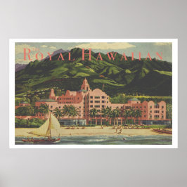 Vintages Royal Hawaiian Heavyweight Travel Poster