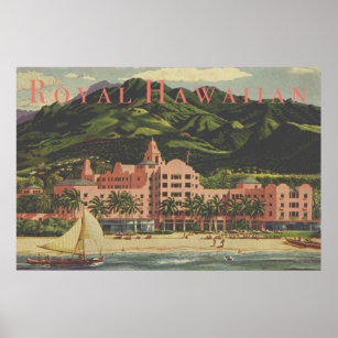 Vintages Royal Hawaiian Travel Poster