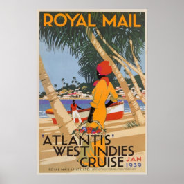 Vintages Royal Mail Cruvel Poster