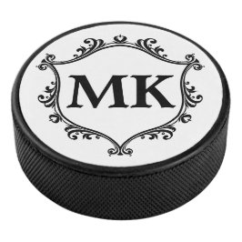 Vintages Royal Schild personalisierter Name Monogr Eishockey Puck