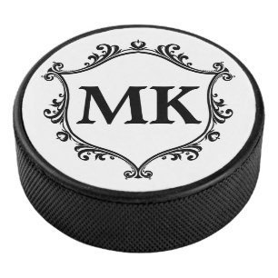 Vintages Royal Schild personalisierter Name Monogr Eishockey Puck