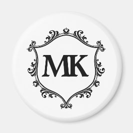 Vintages Royal Schild personalisierter Name Monogr Magnet