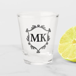 Vintages Royal Schild personalisierter Name Monogr Schnapsglas