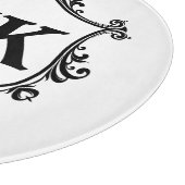 Vintages Royal Schild personalisierter Name Monogr Schneidebrett (Ecke)