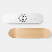 Vintages Royal Schild personalisierter Name Monogr Skateboard (Horizontal)